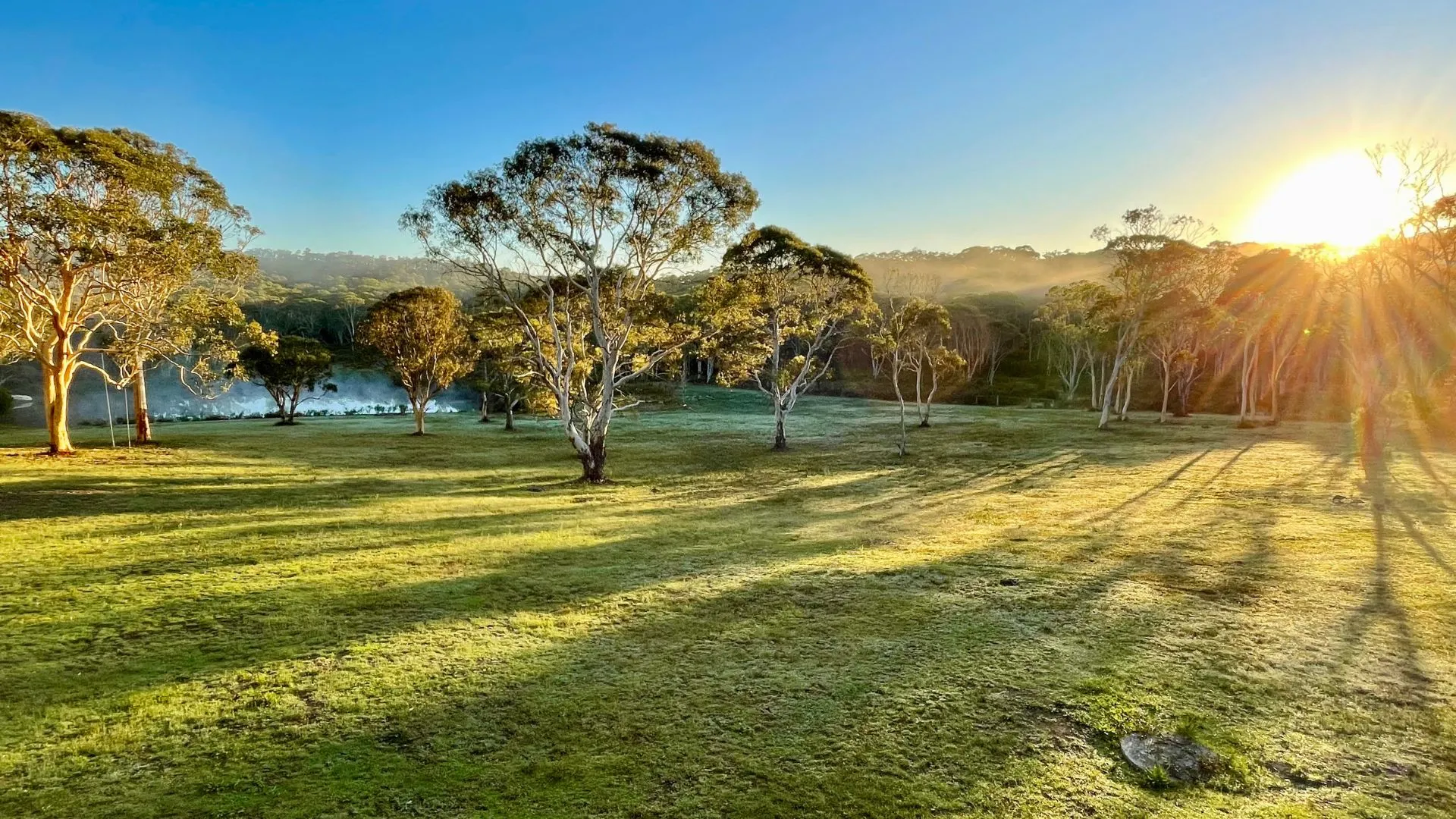 The Burrows of Penrose homestead at golden hour